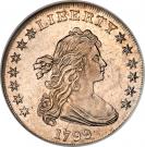 1 Dollar "Draped Bust Dollar" (Heraldic eagle)