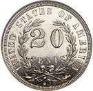 20 Cents "1864" (Pattern)