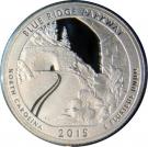 ¼ Dollar 'Washington Quarter' (Blue Ridge Parkway, North Carolina - Silver Proof)