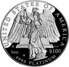 100 Dollars "American Platinum Eagle" (Bullion Coinage)