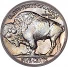 5 Cents "Buffalo Nickel" (flat ground)