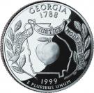 ¼ Dollar "Washington Quarter" (Georgia - Silver Proof)