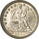 1 Dime "Seated Liberty Dime" (with stars and date arrows)