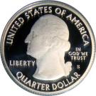 ¼ Dollar 'Washington Quarter' (Saratoga National Historical Park, New York  - Silver Proof)