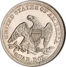 ¼ Dollar "Seated Liberty Quarter" (without motto)