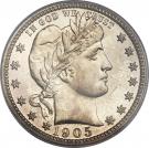 ¼ Dollar "Barber Quarter"