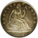 ½  Dollar - Confederate States of America
