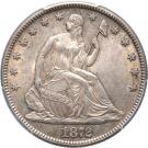 ½ Dollar  "Seated Liberty Half Dollar" (without date arrows; with drapery)