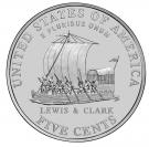 5 Cents "Jefferson Nickel" (Westward Journey; Keelboat)