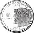 ¼ Dollar "Washington Quarter" (New Hampshire)