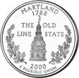 ¼ Dollar "Washington Quarter" (Maryland)