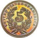 5 Cents "1866 Shield Nickel" (Pattern)