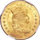 5 Dollars "Liberty Cap / Large Heraldic Eagle - Half Eagle"