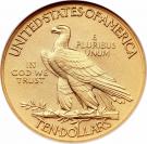 10 Dollars "Indian Head - Eagle" (with motto)