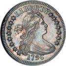 ¼ Dollar "Draped Bust Quarter" (small eagle)