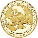 10 Dollars (Jacqueline Kennedy; Bullion Coinage)
