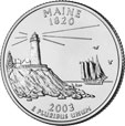 ¼ Dollar "Washington Quarter" (Maine)
