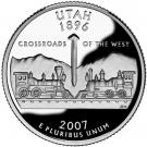 ¼ Dollar "Washington Quarter" (Utah - Silver Proof)