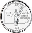¼ Dollar "Washington Quarter" (Pennsylvania)