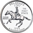 ¼ Dollar "Washington Quarter" (Delaware)