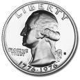 ¼ Dollar "Washington Quarter" (Bicentennial, Silver Issue)