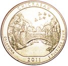 ¼ Dollar "Washington Quarter" (Chickasaw National Recreation Area, Oklahoma)