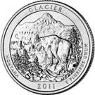 ¼ Dollar "Washington Quarter" (Glacier National Park, Montana)