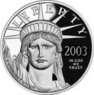 25 Dollars "American Platinum Eagle" (Bullion Coinage)