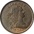 ½ Cent "Draped Bust - Half Cent"