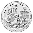 ¼ Dollar "Washington Quarter" (Ellis Island (Statue of Liberty National Monument), New Jersey - Silver 5oz Bullion)