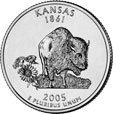 ¼ Dollar "Washington Quarter" (Kansas)