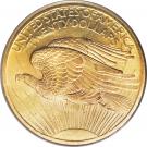 20 Dollars "Saint-Gaudens - Double Eagle" (Arabic numerals, no motto)