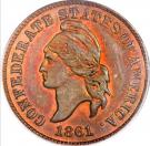 1 Cent (Haseltine Restrike, Copper)