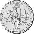¼ Dollar "Washington Quarter" (Illinois)