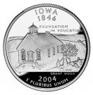 ¼ Dollar "Washington Quarter" (Iowa - Silver Proof)