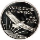 10 Dollars "American Platinum Eagle" (Bullion Coinage)
