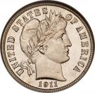 1 Dime "Barber Dime"