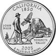 ¼ Dollar "Washington Quarter" (California)