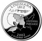¼ Dollar "Washington Quarter" (Louisiana - Silver Proof)