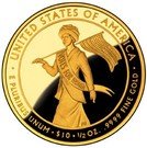 10 Dollars (Alice Paul ; Bullion Coinage)