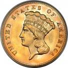 3 Dollars "Indian Head"