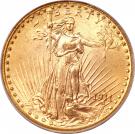 20 Dollars "Saint-Gaudens - Double Eagle" (with motto)
