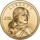 1 Dollar "Native American Dollar" (Spread of Three Sisters Agriculture)