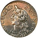 Copper "Mailed Bust Facing Left, Hercules Head"