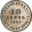 10 Cents "Postage Currency" (Pattern)
