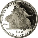 50 Dollars "American Platinum Eagle" (Bullion Coinage)