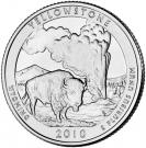 ¼ Dollar 'Washington Quarter' (Yellowstone, Wyoming - Silver Proof)