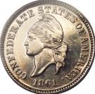 1 Cent (Haseltine Restrike, Silver)