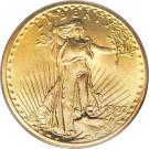 20 Dollars "Saint-Gaudens - Double Eagle" (Arabic numerals, no motto)