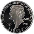 1 Dollar (Birth of Thomas Jefferson)